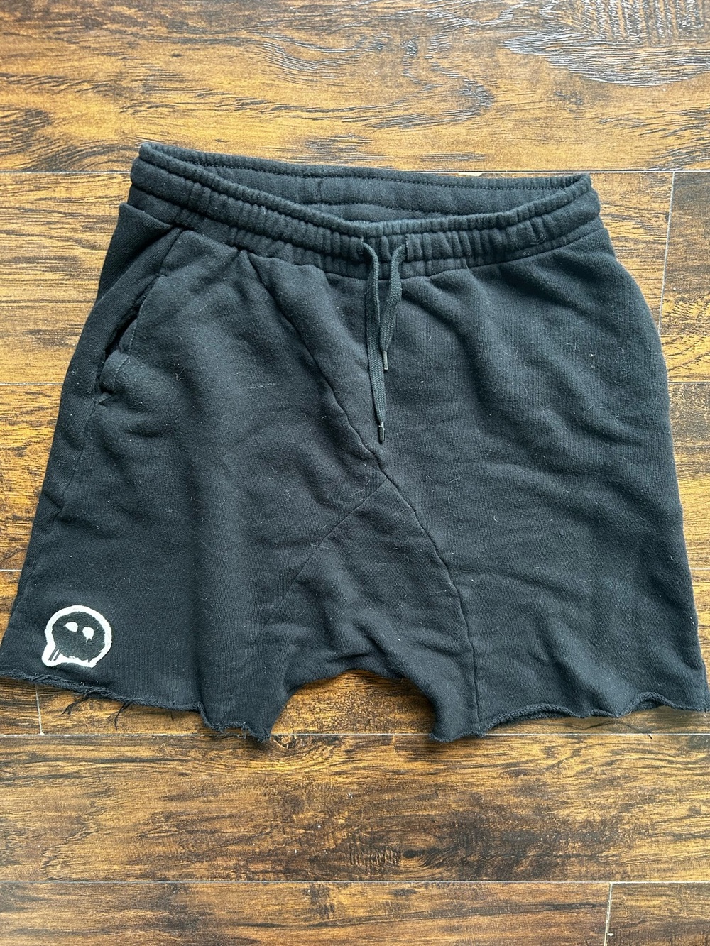 Nununu Black Shorts with Skull Logo